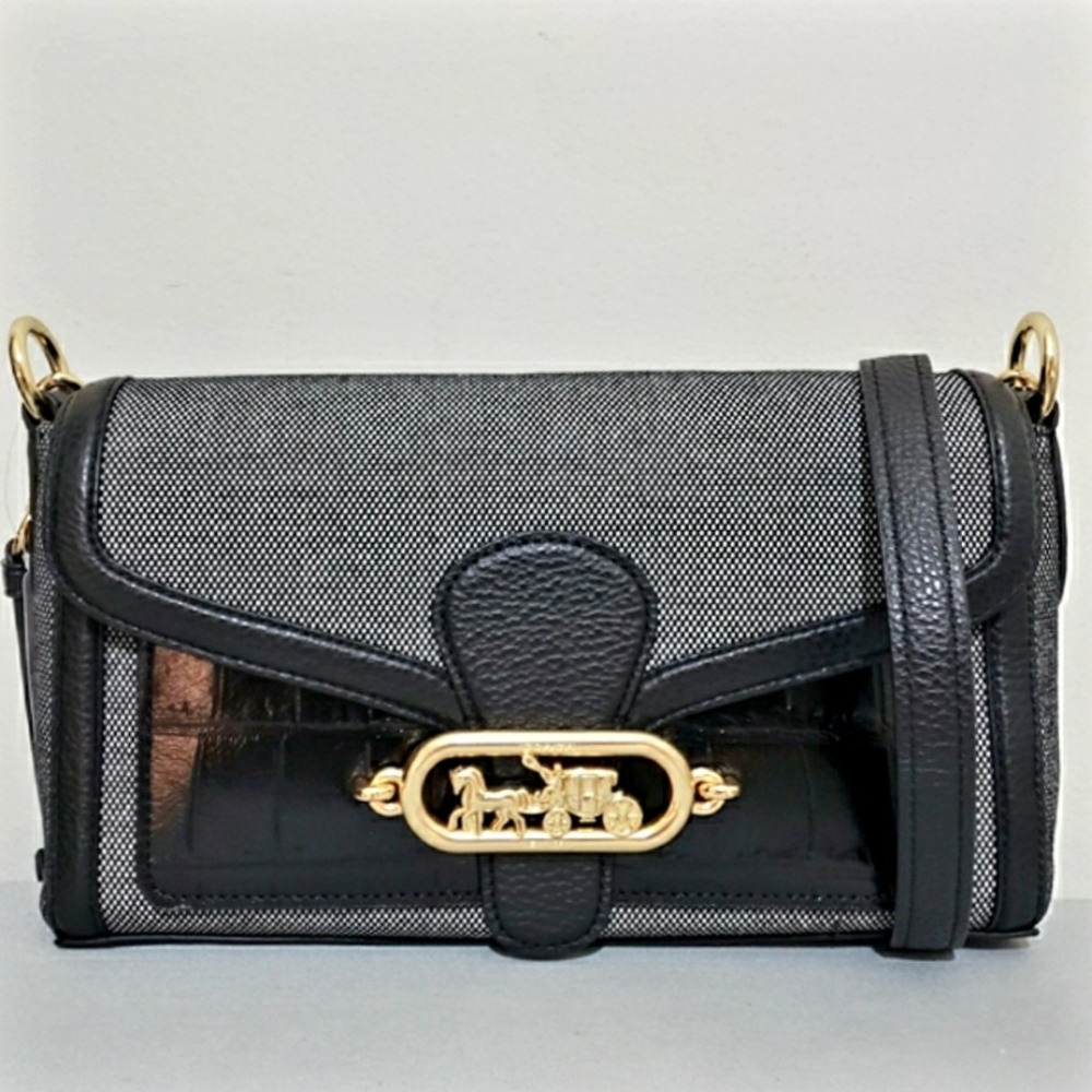 NWT! COACH CONVERTIBLE BLACK JADE SHOULDER/CROSSBODY BAG